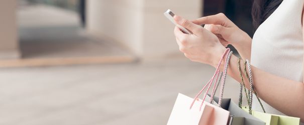 Smartphone-Unterstützung beim Shoppen